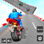 Mega Ramp Stunt Moto - Fun & Run 3D Game